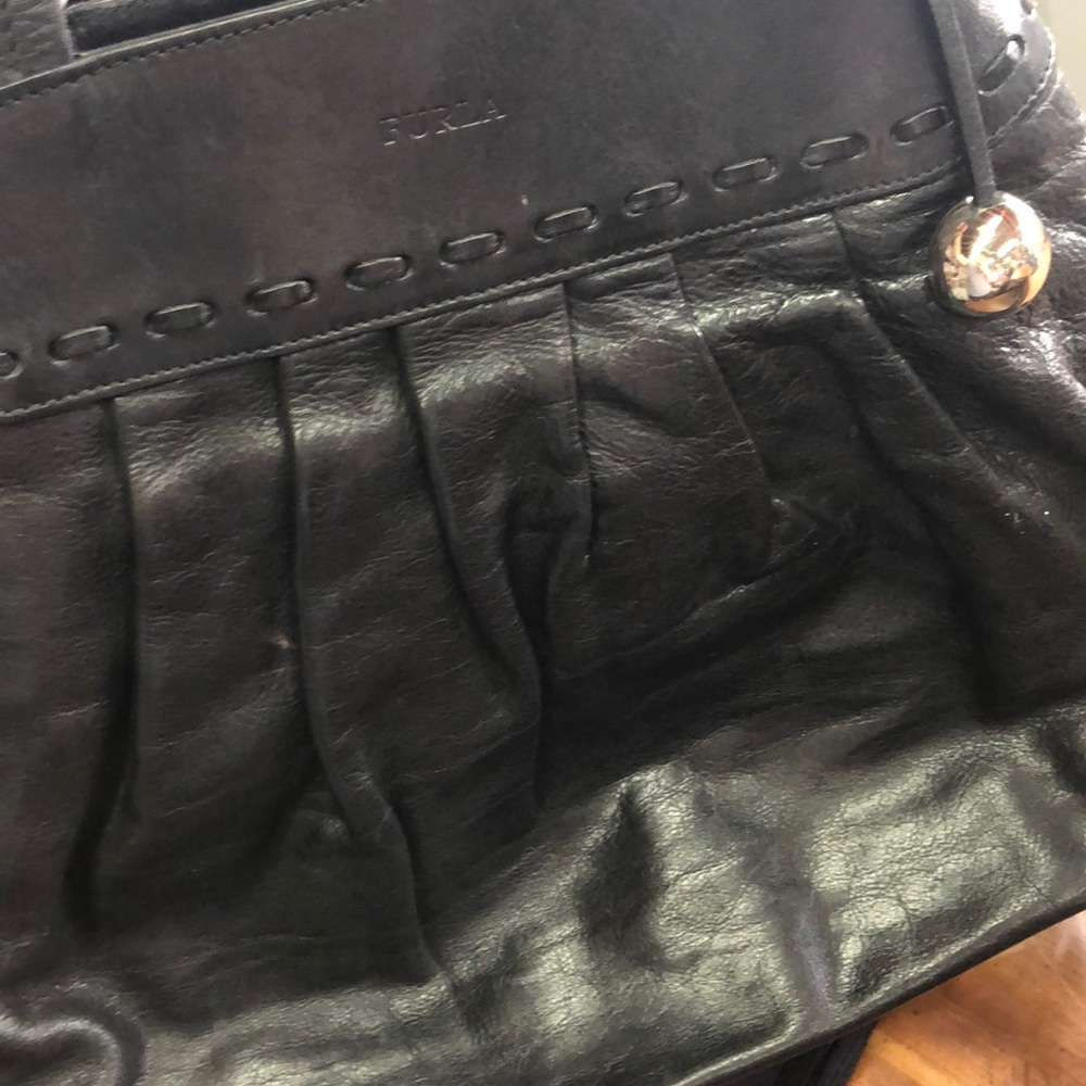 Furla Black Leather Tote